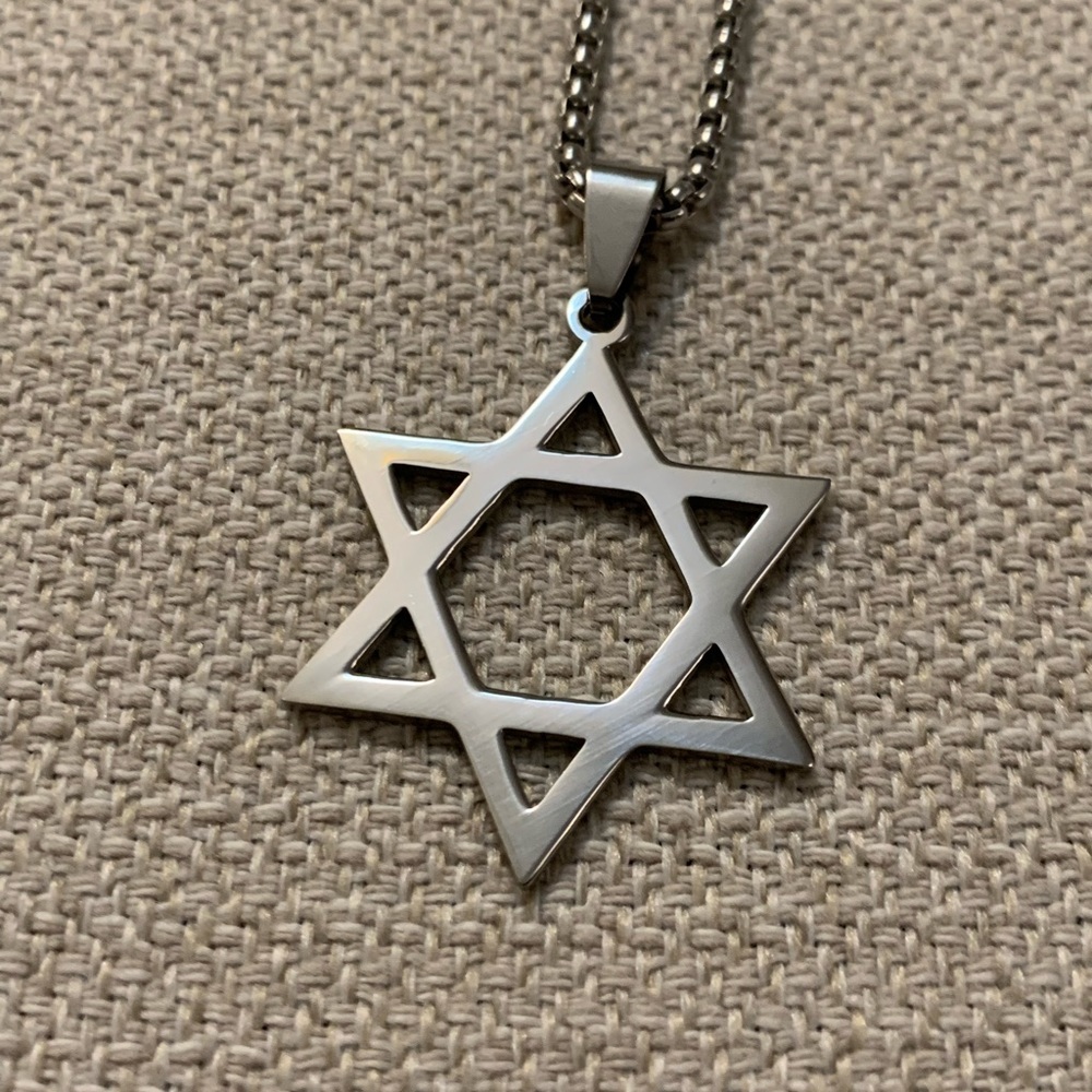 Star Of David/Jewish Star with Chanin 22” Stainless Steel
